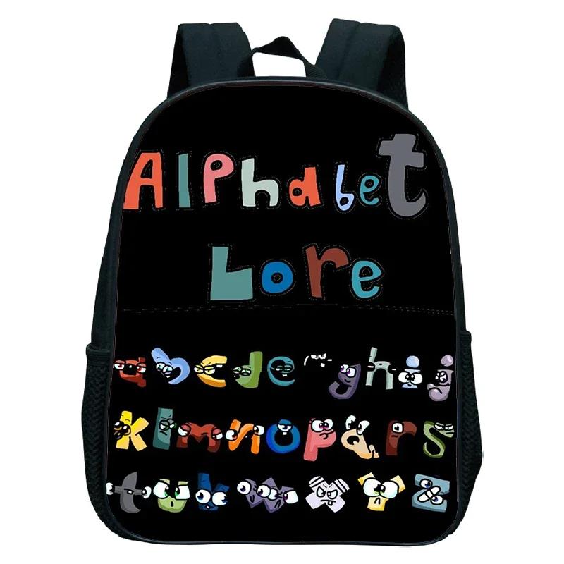 Cartoon Preschool Bookbag Waterproof Backpack Alphabet Lore Print School Bags Kindergarten Backpacks for Boys Girls Kids Bag