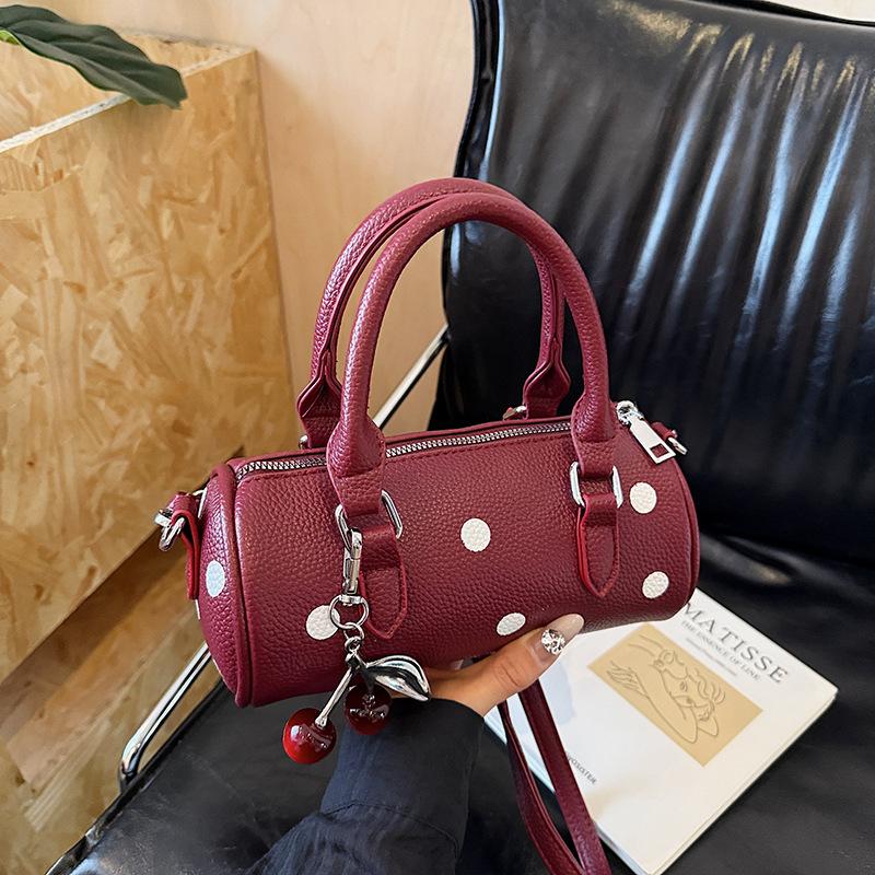 Handbag Small Shoulder Bag Women's High-end Polka Dot Niche Pillow Bag Crossbody Bag