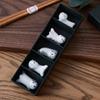 Nekomiko Ceramic Spoon Rest Chopstick Rest 5-Piece Set