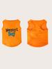 1pc-Dog Vest with Interesting Letters Printed On Pets, Breathable Clothing for Cool Dogs In Summer, Dog Soft Vest