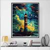 DIY Diamond Painting Lighthouse Cross Stitch Kit Mosaic Art Diamond Painting Full Circle Diamond Home Decoration