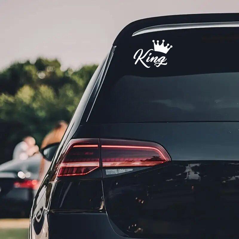 CROWN KING Car Stickers, Fashion Waterproof Vinyl Decal Auto Sticker Car Styling Decoration Accessories
