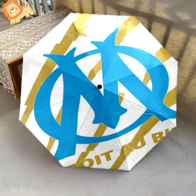 Blue Waves Olympique Marseille Folding umbrella travel Portable Sun umbrella travel outdoor