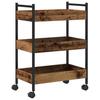 Kitchen Trolley Reclaimed Wood Look 50 X 30 X 70 Cm Engineered Wood