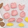 8Pcs Cartoon Sanrio Shaped Cookie Cutter Kit Anime Kt Cat Biscuit Mold Cake Decoration Tools Baking Accessories Kitchen Gadget