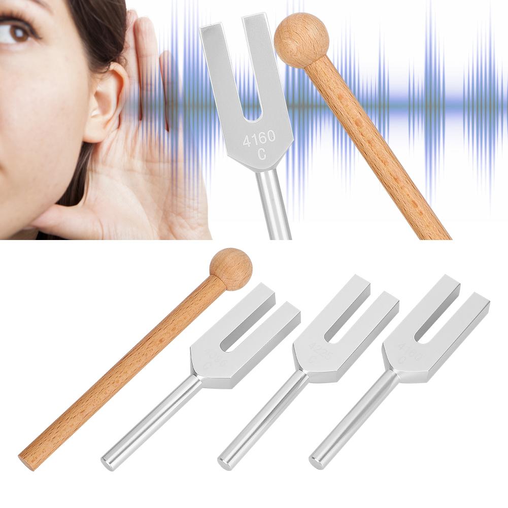 C4096  C4160  C4225 Stimmgabel aus Aluminiumlegierung Klangheilungstherapie-Werkzeugset mit Hammer