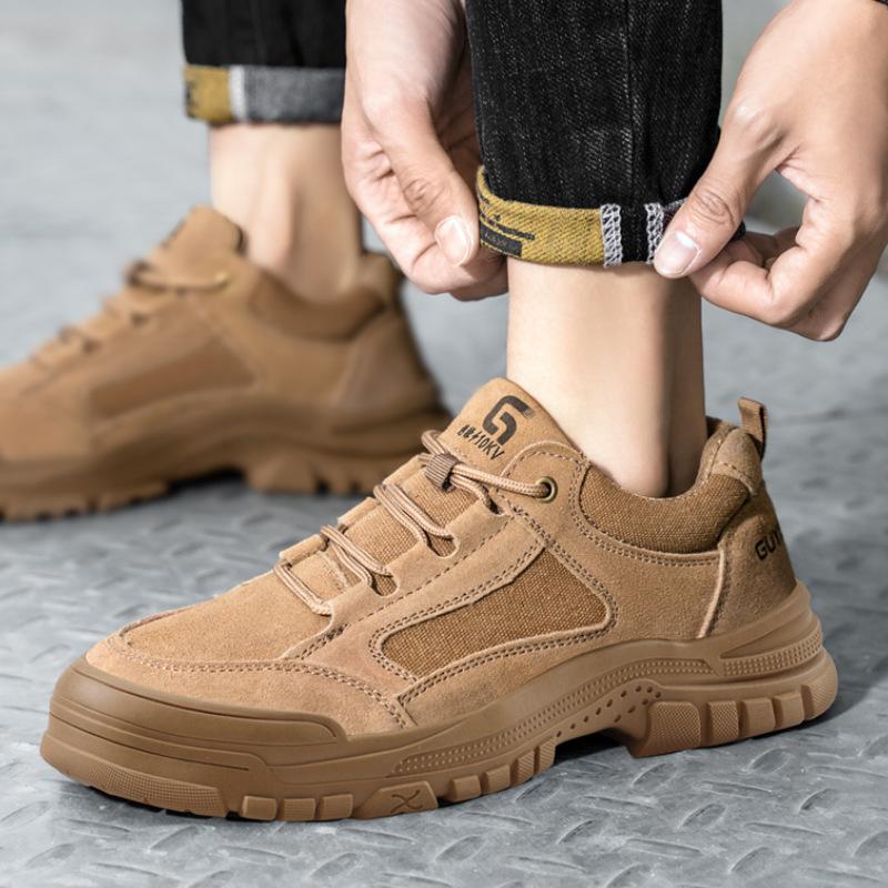 Men's Safety Shoes Anti Scald Welding Men Boots Puncture-Proof Anti-smash Work Shoes Breathe Steel Toe Sneakers Wear-resistant