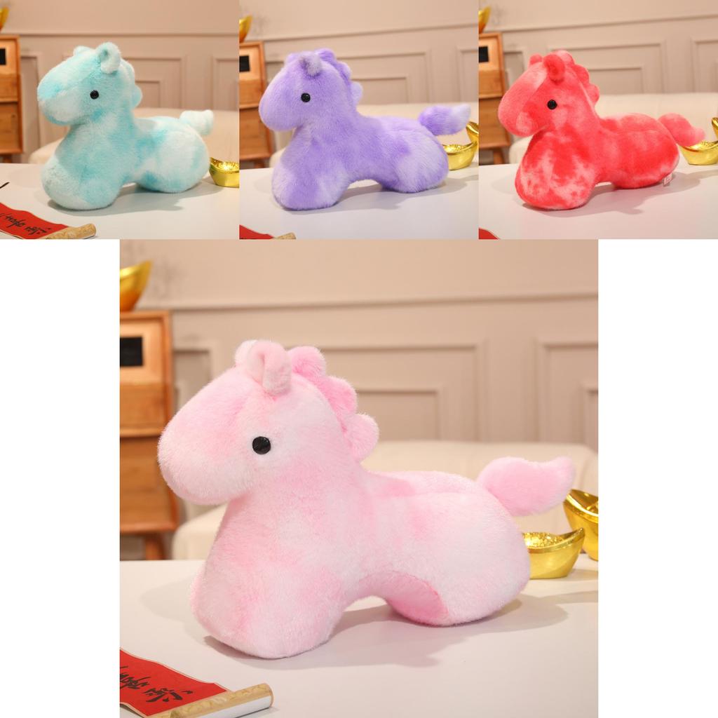 Rainbow Pony Plush Toy Cartoon Animal Decor For Kids And Collectors