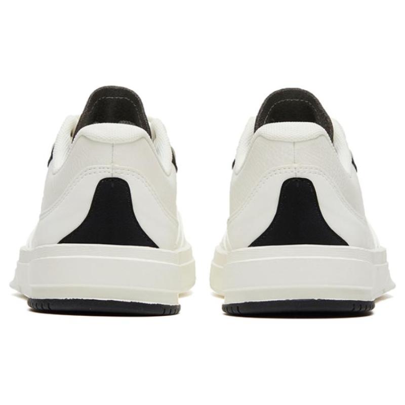 Anta Life Collection Anti-Slip Wear-Resistant Low-Top Skateboard Shoes Women's Black White Sneakers 922328011-3