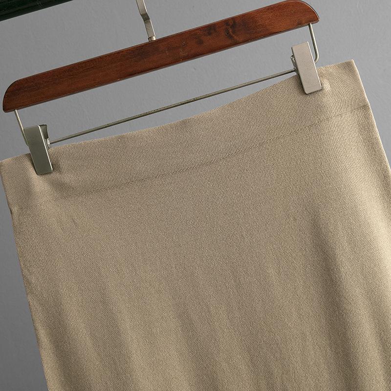 GMXIA Summer Hollowed-out Short-sleeved Knitted Top and Skirt Two-piece Women's Solid-color Casual Suit