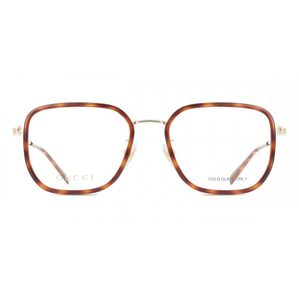 

Gucci Gg1852oa 002 Unisex Eyeglasses Tortoise/Gold/53-19-150