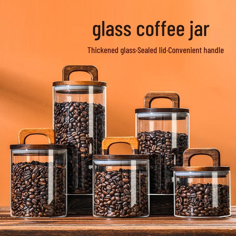 Vintage Glass Airtight Food Storage Container 10x10cm, 700ml