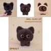Black Cat Plush For Kids And Adults Super Soft Short Plush Sleep Companion