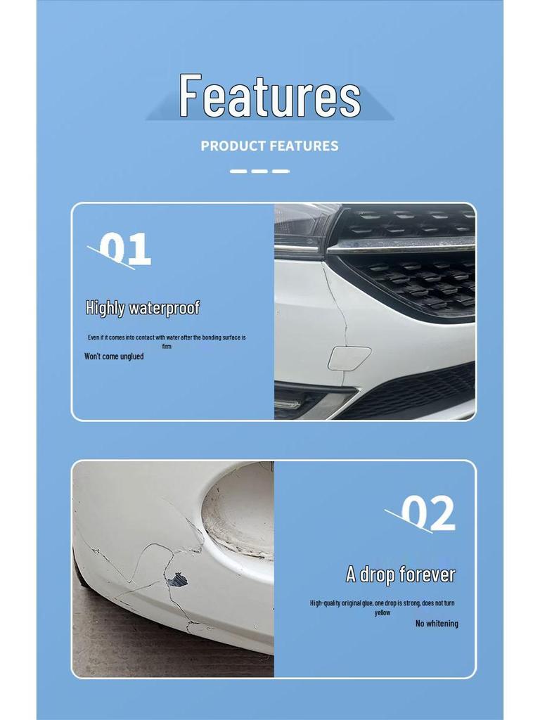 Car Plastic Adhesive for Electric Vehicle and Bumper Repair