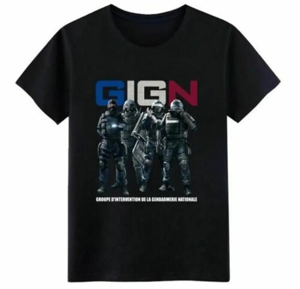 French Counterterrorism Elite Group GIGN Special Forces TShirt 100 Cotton ONeck Short Sleeve Casual Mens Tshirt Size S3XL S разноцветный