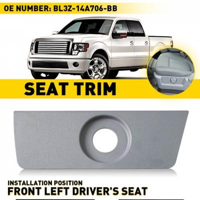 For 11-14 Ford F-150 Gray Front Driver Seat Switch Housing Trim Bezel Panel EXV