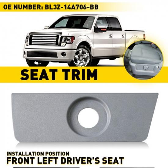 Driver Left Seat Power Seat Switch Panel Bezel Trim Gray For 11-14 Ford F-150 EK