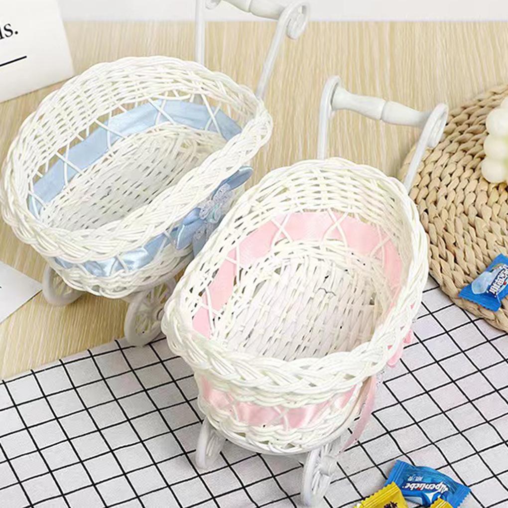 Tricycle Flower Basket Wedding Decor Candy Storage Suitable For Home And Outdoor Birthday Decoration