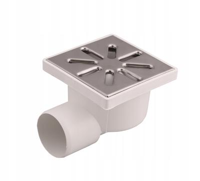 Griglia di Scarico 10X10Cm Scarico Laterale Ø50 Aquer