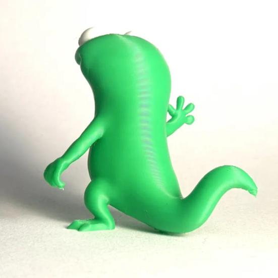 Lizard Meme Decoration 3D Printed Funny Lizard Ornament Standing Green Lizard Figurine for Home Office Desk Bedroom Shelf Decor