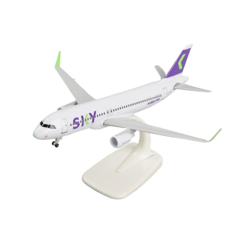 1/100 20cm Scale Metal Aircraft Replica Chilean Sky Aircraft Model Toy Plane for Children A320 Airlines Airplane Diecast Model