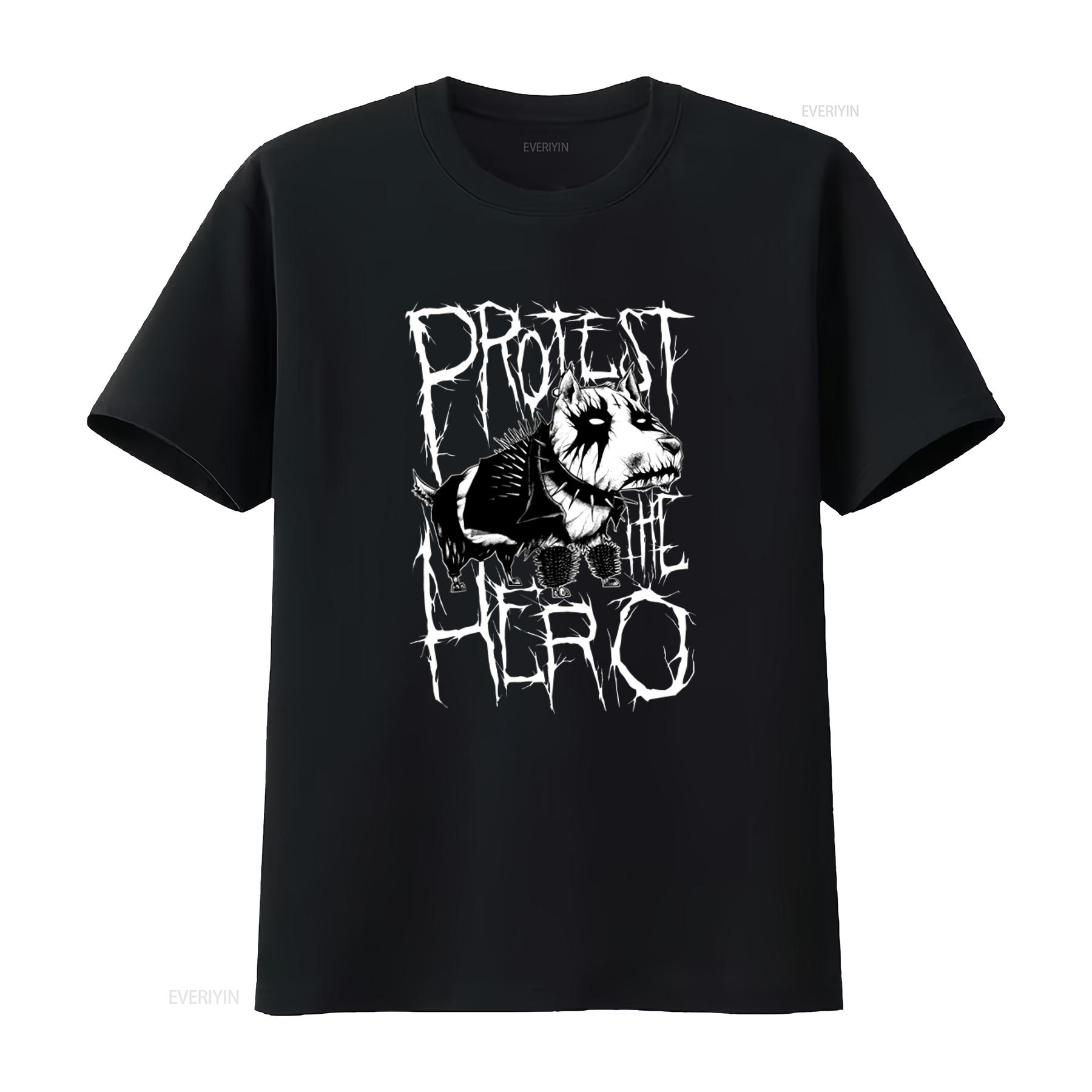 

Protest the Hero Band Dawg T Shirt Metalcore Progressive Canada Metal Fashion Music Streetwear vintage Washed Versatile 4XL