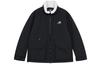 New Balance Velvet Jackets Unisex Black Stand Collar Moderate 5QB42183-BK