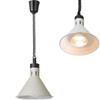 Hanging Cone-shaped Food Warming Lamp Dia. 275 Mm 250 W - White
