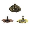 Retro Copperware Incense Socket with Lotus Leaf Base Set Zen-Inspired Incense Holder Incenses Burner Ornament for Home Decor