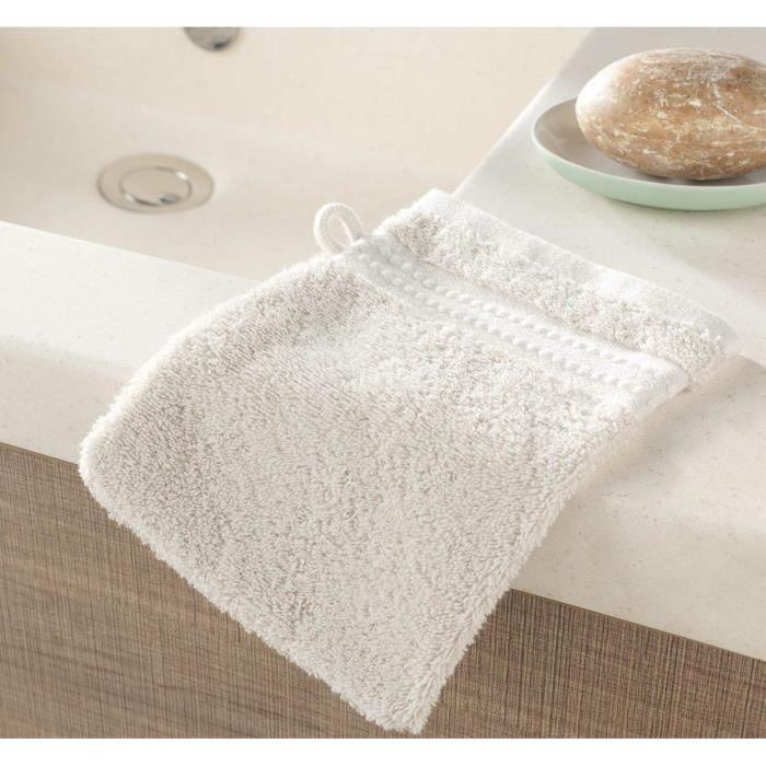 Gant de toilette - Excellence - Lot de 2 - 100% coton - 450g/m² - Doux et absorbant