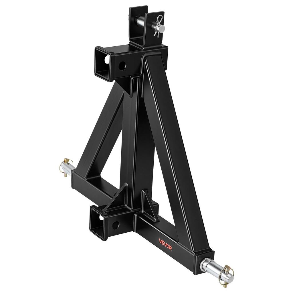 3 Point Trailer Hitch with 50.8 mm Receiver, 3 Pt Quick Hitch Attachment, Tractor Tow Drawbar Adapter, Compatible with Category 1, Kubota, Mahindra,