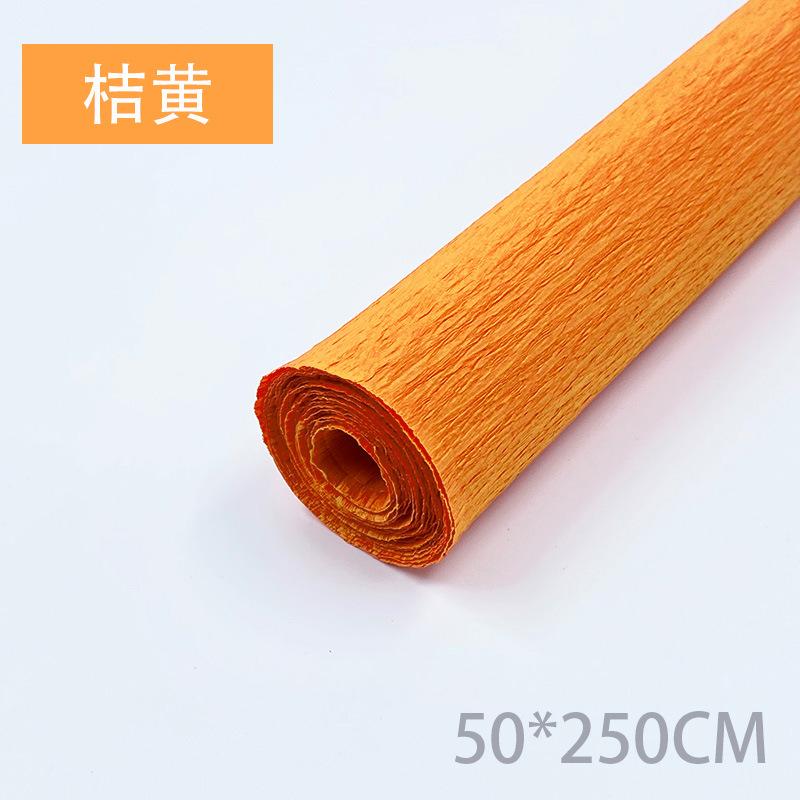 Color Handmade Crepe Paper Diy Paper Flower Material Gift Paper Roll Edge Paper Kindergarten Handmade Flower Origami