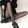Women'S Black Sheer Tights For Autumn Winter Spring, Semi-Transparent Pantyhose With Slimming Effect, High Waist Leg Shaper