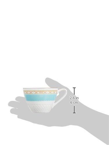 Noritake Humming Blue Cup & Saucer Set (Pair) (For Coffee and Tea) 125cc, Blue Fine Porcelain, P5389L/1645