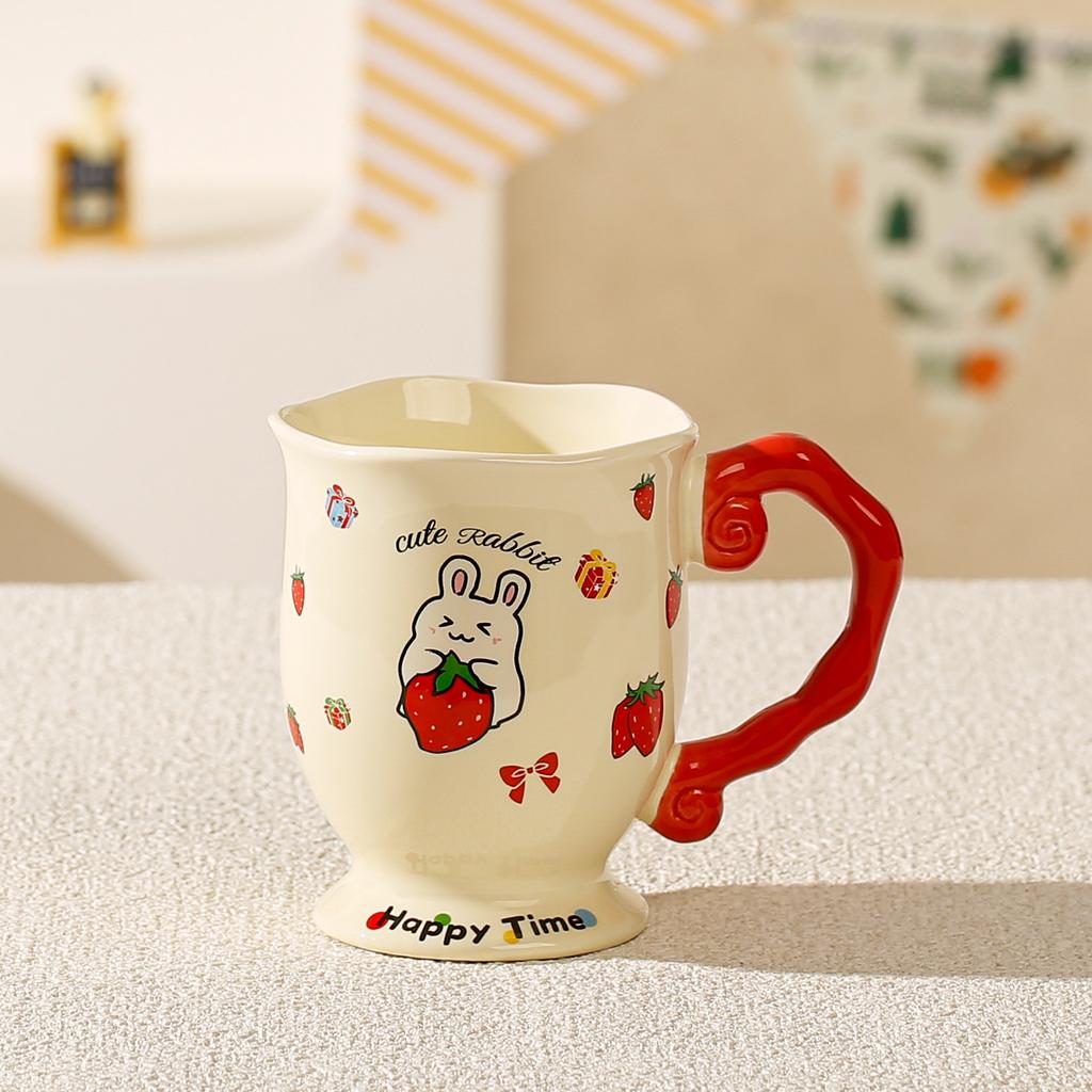 Retro High Quality Mug High Quality Ceramic Cup Office Coffee Cup Creative Large Capacity Breakfast Cup Souvenir