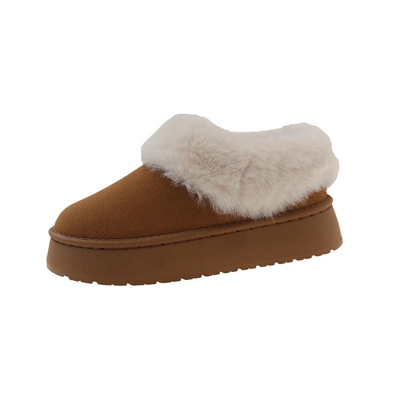 

Модные женские зимние ботинки, повседневные, удобные, 2024, новые классические, утолщенные, теплые, ботильоны, женская зимняя обувь Botas Muje 42 коричневый