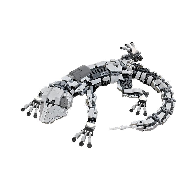 Buildmoc Mechanischer Krokodil Geckoed-10 Tiere Roboter Feuersalamander Modell Bausteine Monster Ziegel Spielzeug für Kinder Geschenke