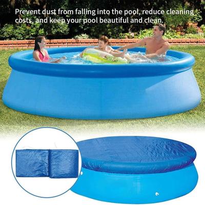 Cubierta Redonda para Piscina Cubierta para Piscina Protectora Resistente al Desgarro Suministros Protectores para Jacuzzi para Jardín Exterior Patio Trasero