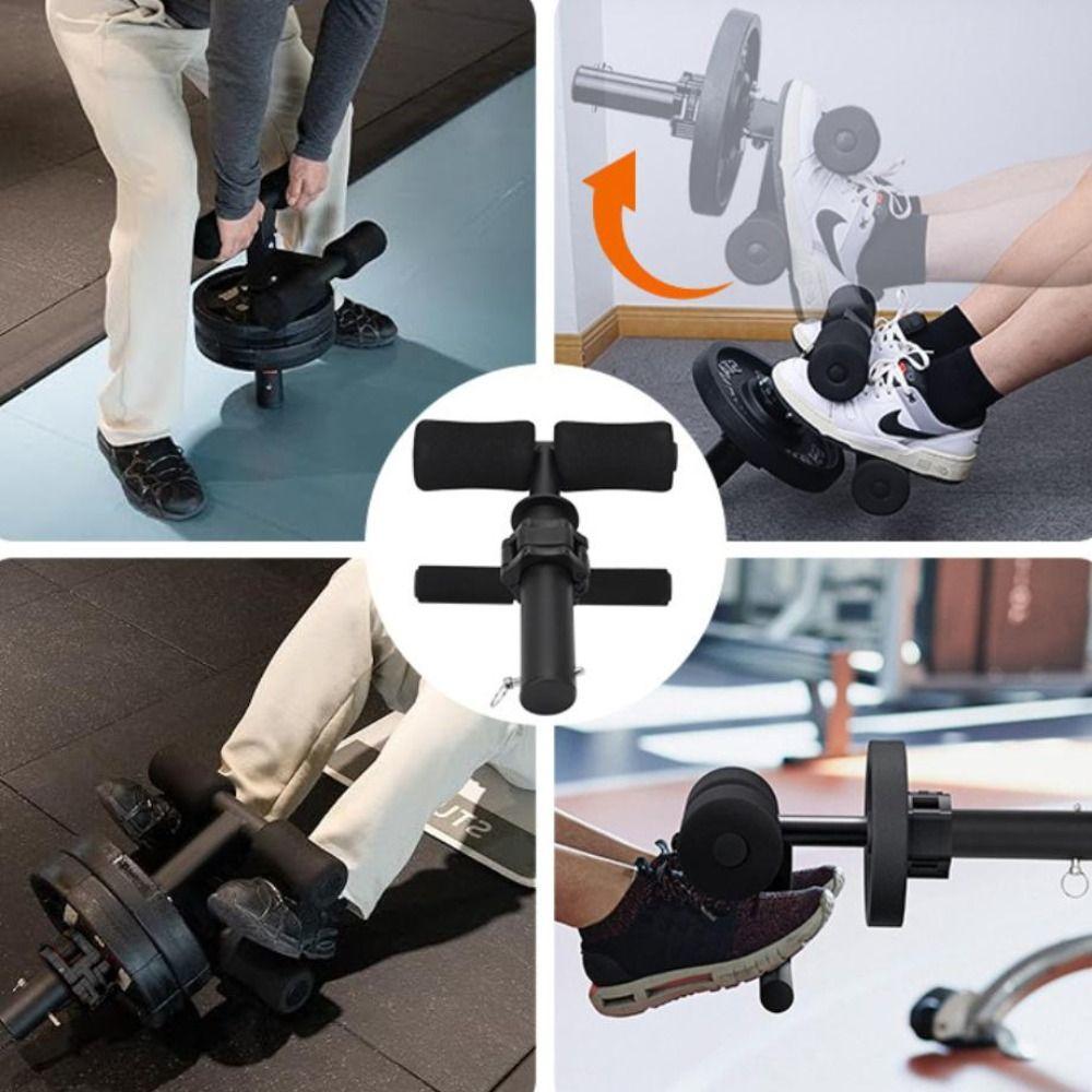Detachable Tib Bar Barbell Plate Buckle Biceps Femoris Exercise Machine  Fitness Equipment