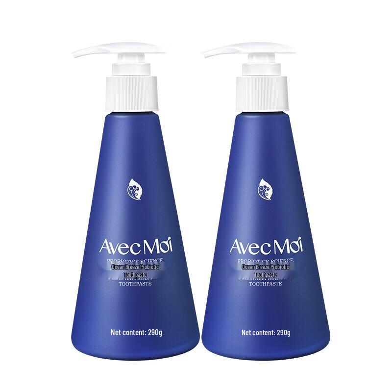 Avec Moi Probiotic Liquid Toothpaste - Ocean Breeze (2x290g)
