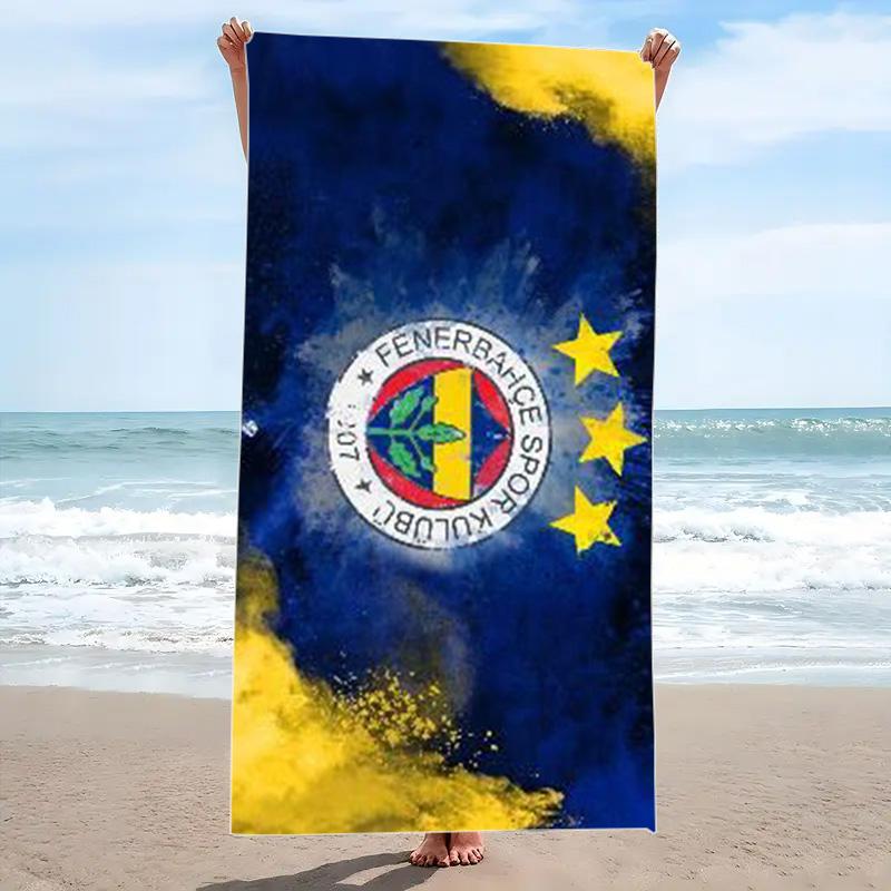 Fenerbahce Sk Print Beach Towel, Large Soft Quick Dry Towel for Beach Camping Swimming