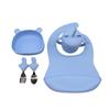 Infant complementary tableware meal bib infant eating independent practice training bowl featuring suction cup compartment board collection Chil