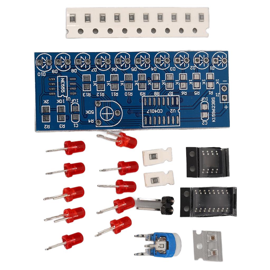 Wasser fließendes Licht LED-Modul Treiberlampe DIY Kit elektronische Leiterplatte NE555 + CD4017