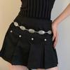 Ethnic Style Ancient Silver Metal Waist Chain Women'S Skirt Retro Chain Belt Decoration Suit Pants Accessories