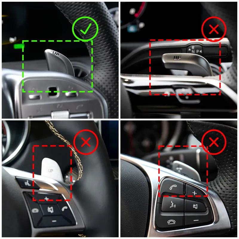 For Mercedes-Benz AMG steering wheel paddle shift AMG A35 A45 C43 C63 E63 S63 S65 CLA 35 45 63 G63 GLA GLB GLC GLE accessories