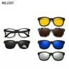 6 In 1 Clip On Glasses Men Women TR90 Polarized Optical Magnetic Sunglasses Clip Magnet Sunglasses Prescription Glasses Frame