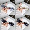 Jennie Style Metal Oval Sunglasses With Heart Embellishments Uv400 For Fashion And Travel
