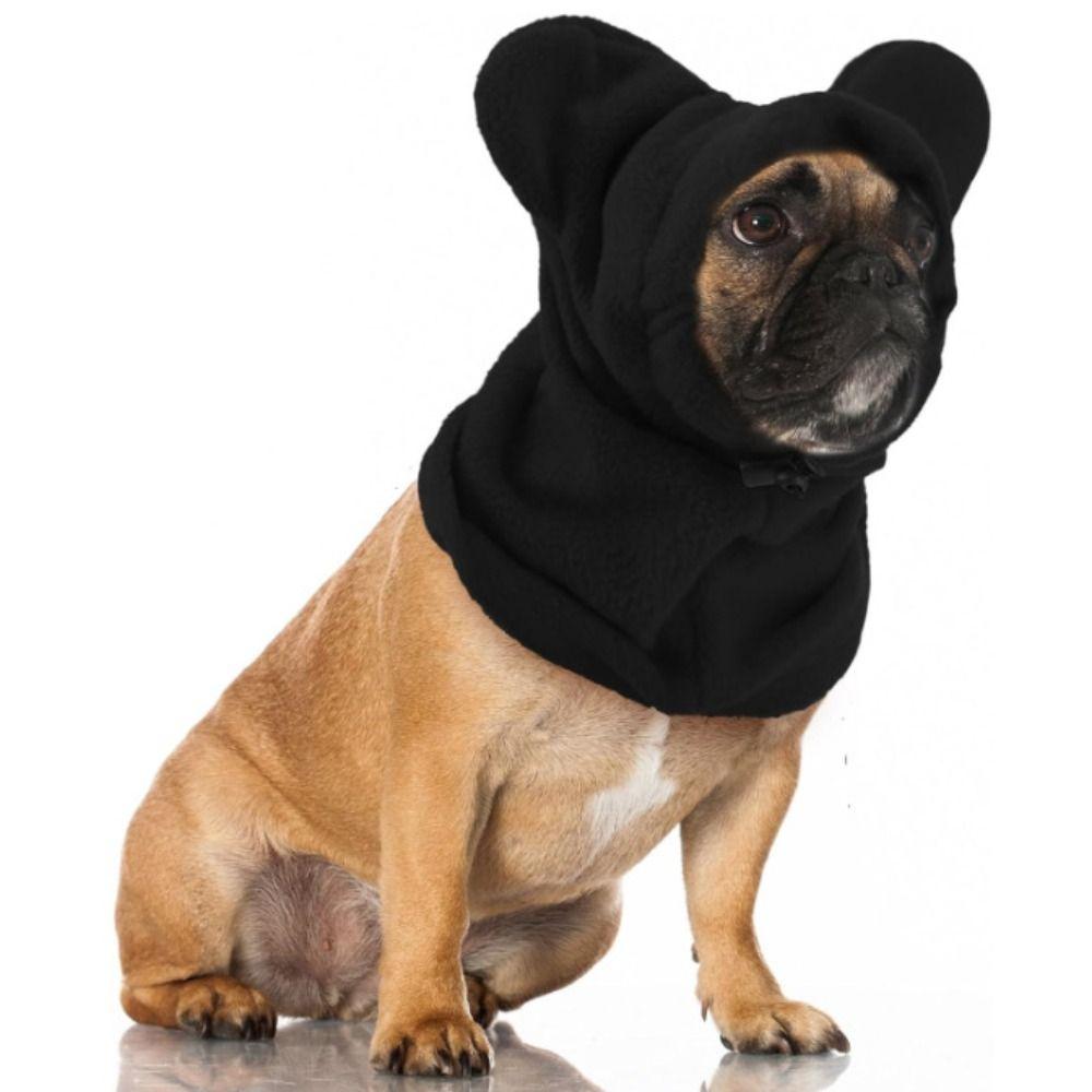 Pets Supplies Solid Color Dog Fleece Hats Soft Adjustable Dog Headgear Cute Breathable Casual Pet Cap Outdoor Activities
