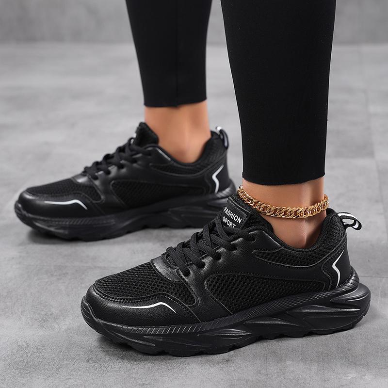 2025 New Outdoor Casual Full Solid White Shoes for Women Breathable Comfortable Sports Woman Shoes Running Shoes White Sneakers