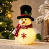 Lighted Snowman Tabletop Figurine Indoor for Window Displays, Mantels